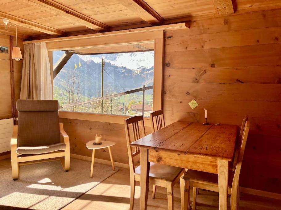 Chalet Sonnenheim, Wohnung Mit Panoramafenster Adelboden Ngoại thất bức ảnh