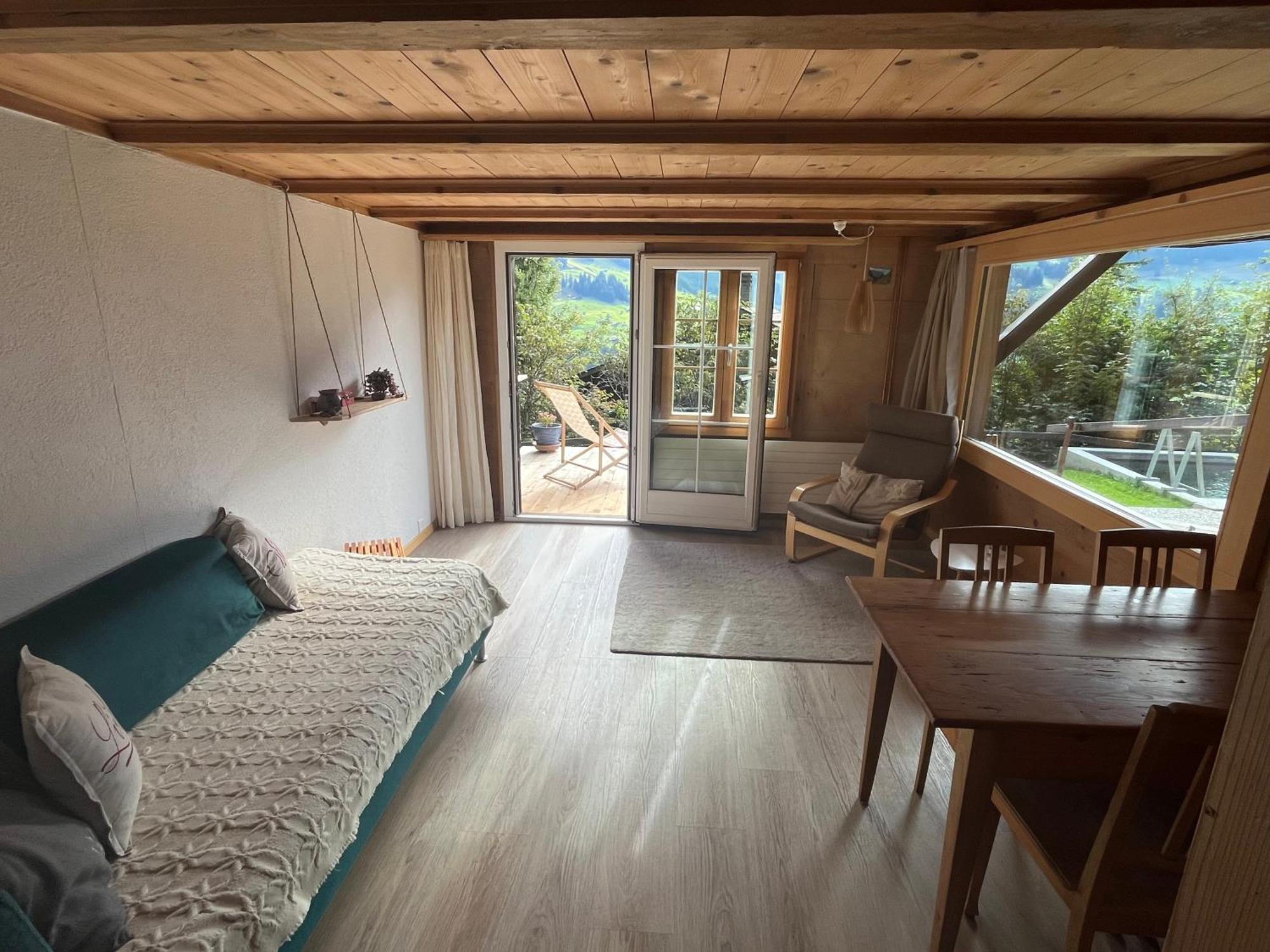 Chalet Sonnenheim, Wohnung Mit Panoramafenster Adelboden Ngoại thất bức ảnh